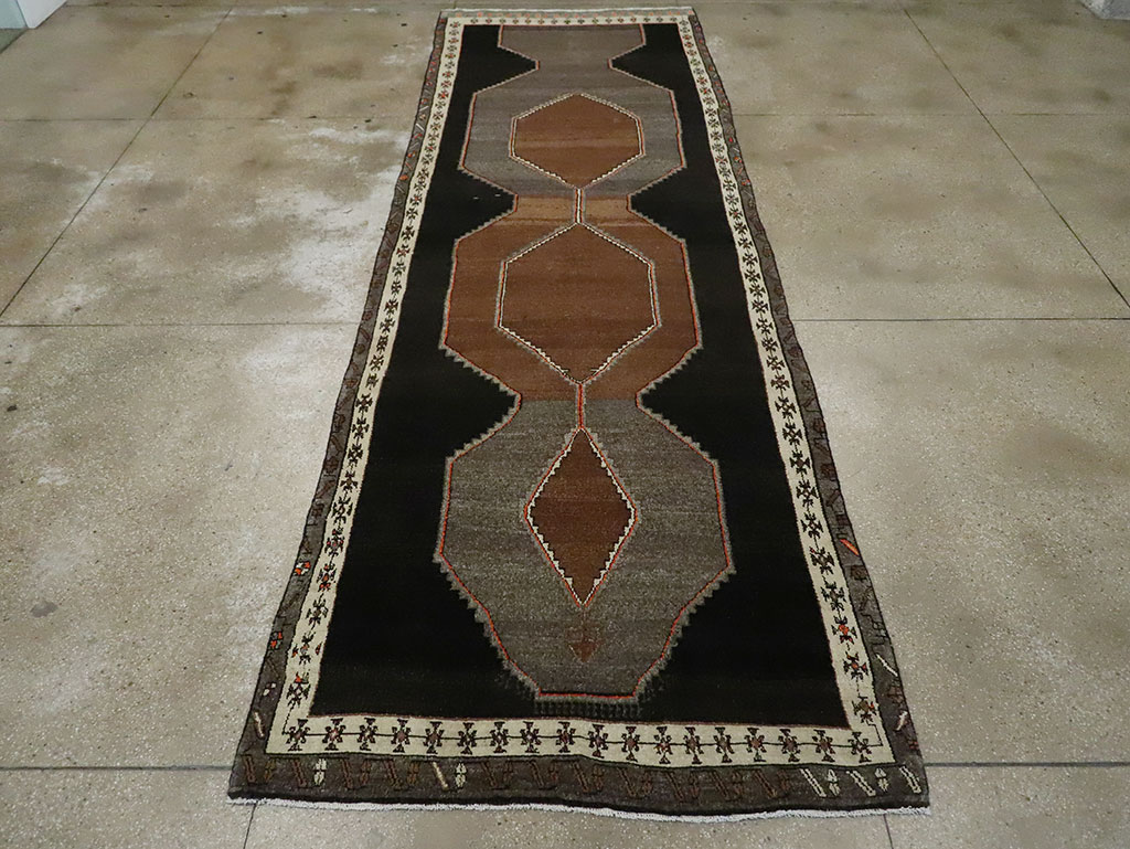Vintage Turkish Anatolian Wide Gallery Runner, No.29229 - Gss