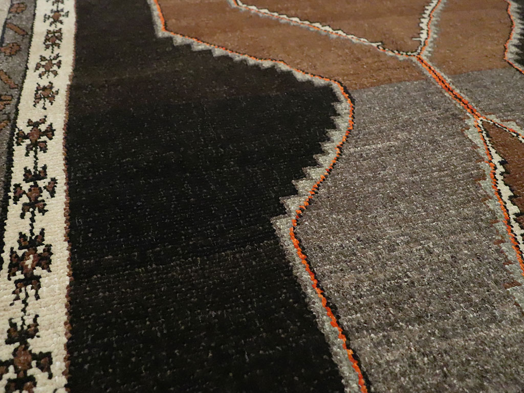 Vintage Turkish Anatolian Wide Gallery Runner, No.29229 - Gss