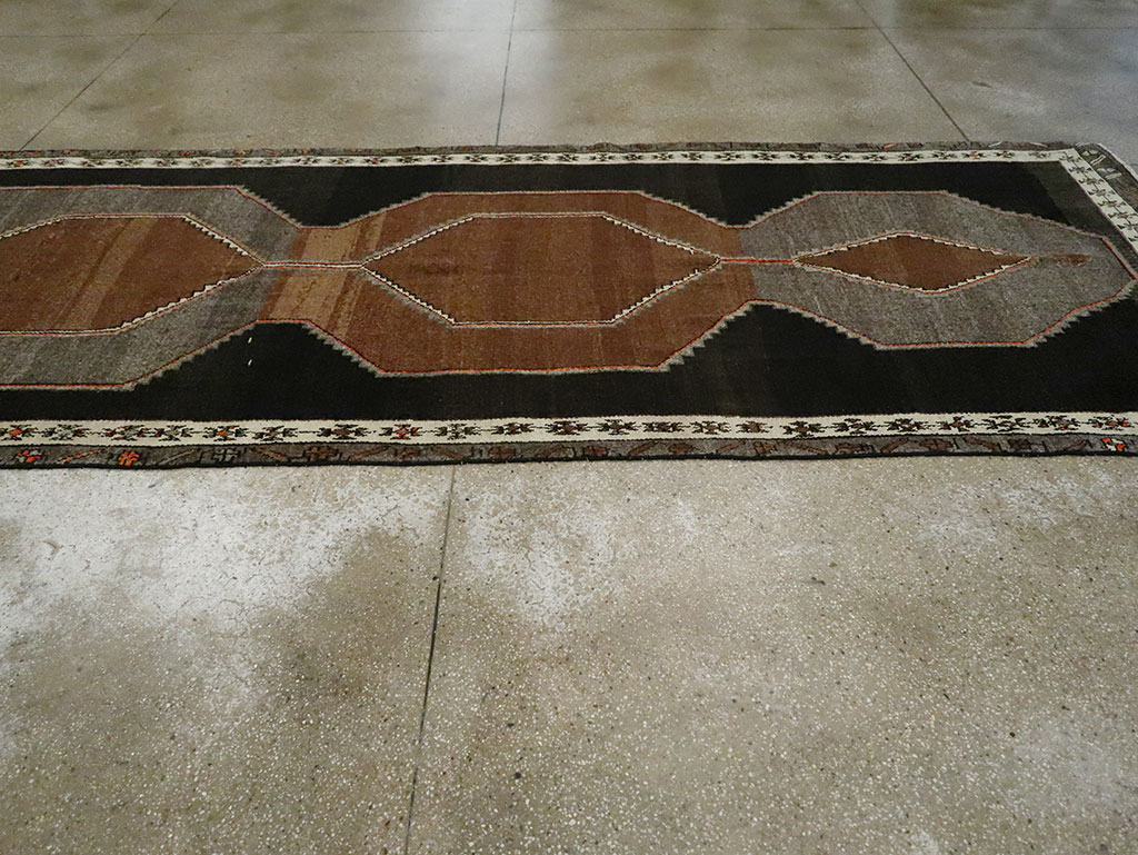 Vintage Turkish Anatolian Wide Gallery Runner, No.29229 - Gss