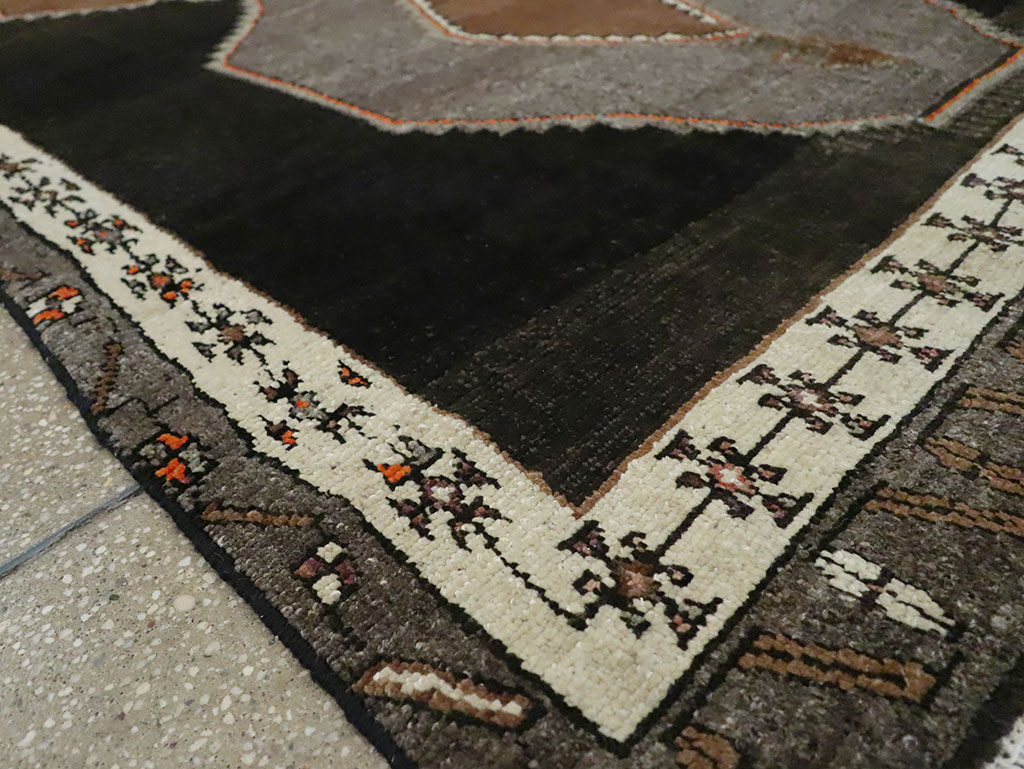 Vintage Turkish Anatolian Wide Gallery Runner, No.29229 - Gss