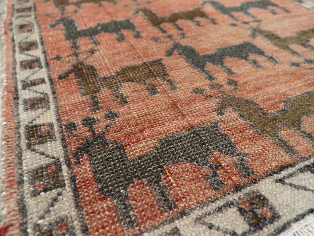 Vintage Anatolian Pictorial Rug, No.29230 - Gss