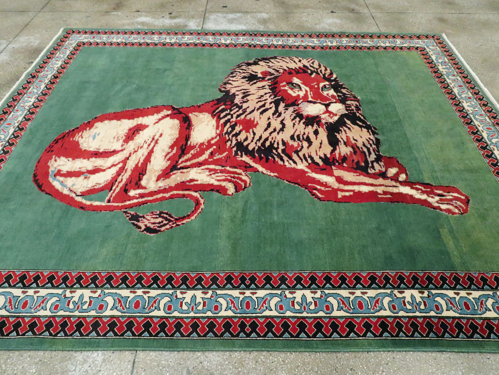 Modern Afghan Pictorial Carpet, No.29233 - Gss