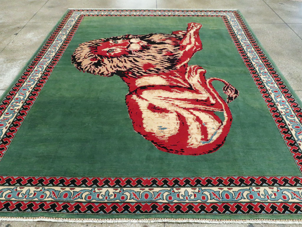Modern Afghan Pictorial Carpet, No.29233 - Gss