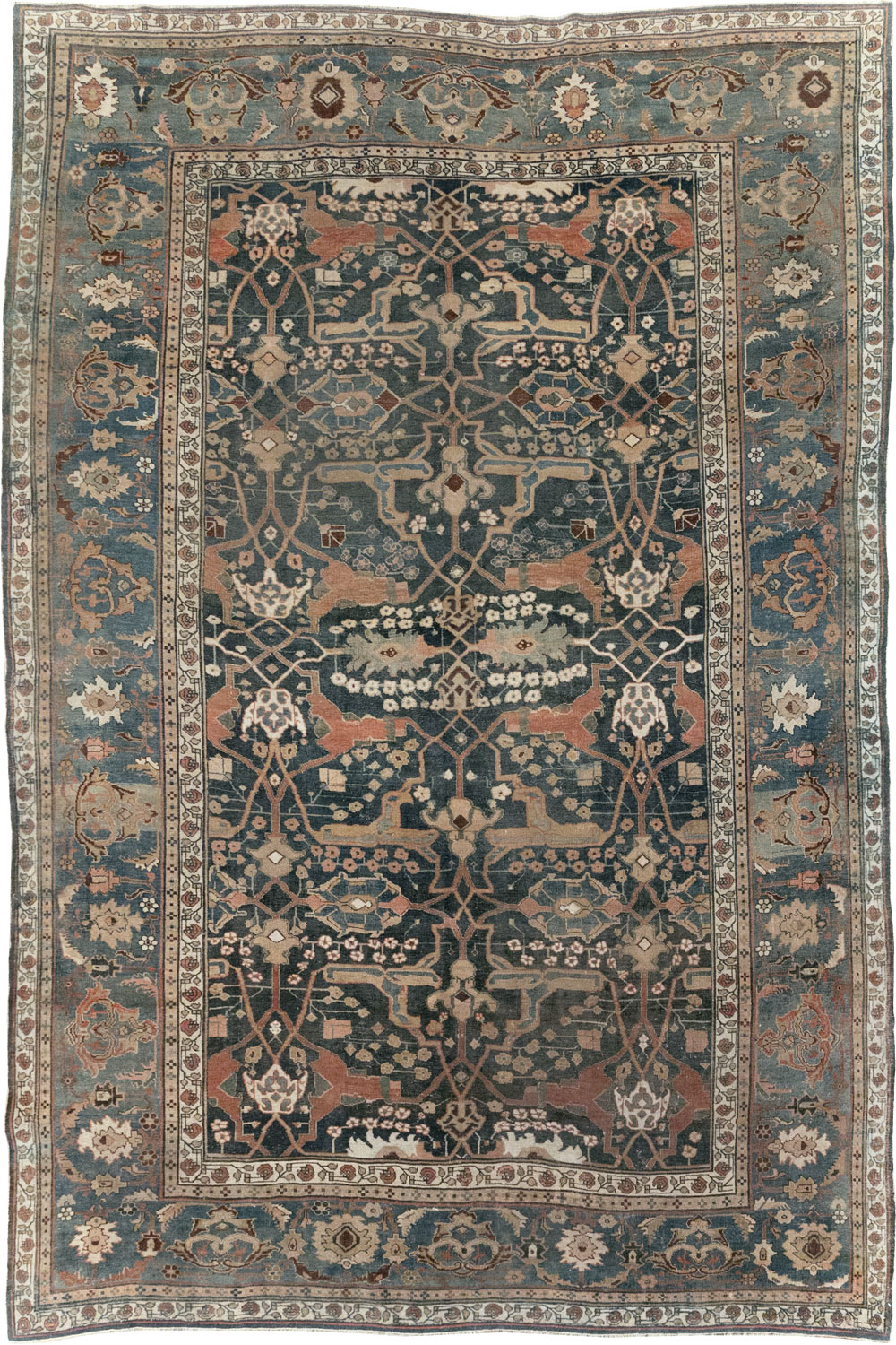 Antique Persian Bidjar Room Size Carpet, No.29237 - Gss