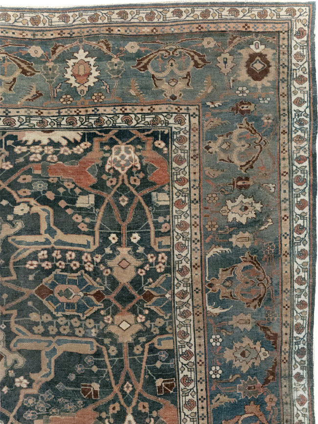 Antique Persian Bidjar Room Size Carpet, No.29237 - Gss
