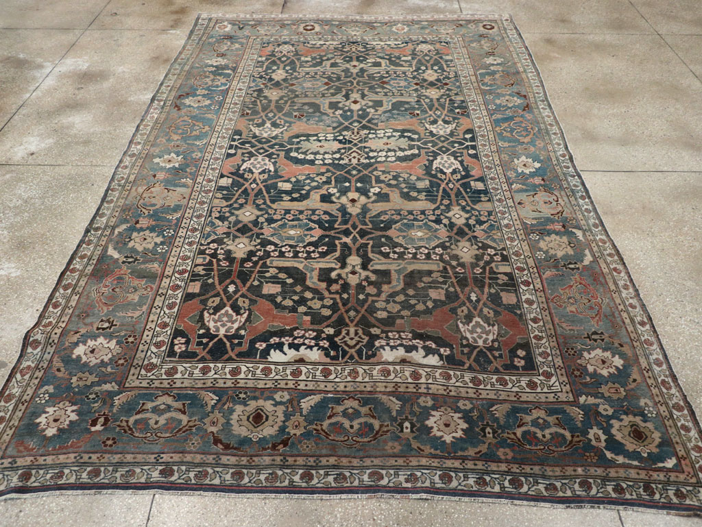 Antique Persian Bidjar Room Size Carpet, No.29237 - Gss