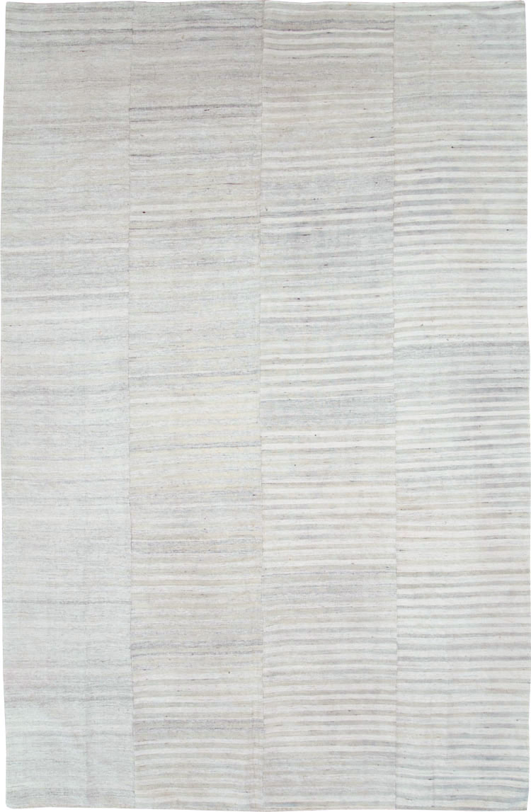 Vintage Turkish Flatweave Kilim Room Size Carpet, No.29244 - Gss