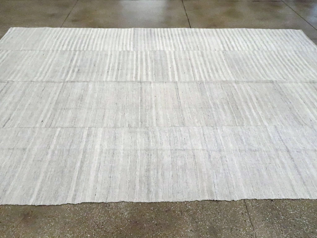 Vintage Turkish Flatweave Kilim Room Size Carpet, No.29244 - Gss