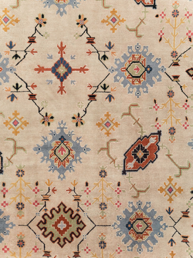 Vintage Turkish Oushak Large Room Size Carpet, No.29254 - Gss