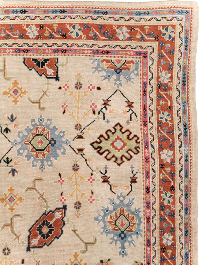 Vintage Turkish Oushak Large Room Size Carpet, No.29254 - Gss