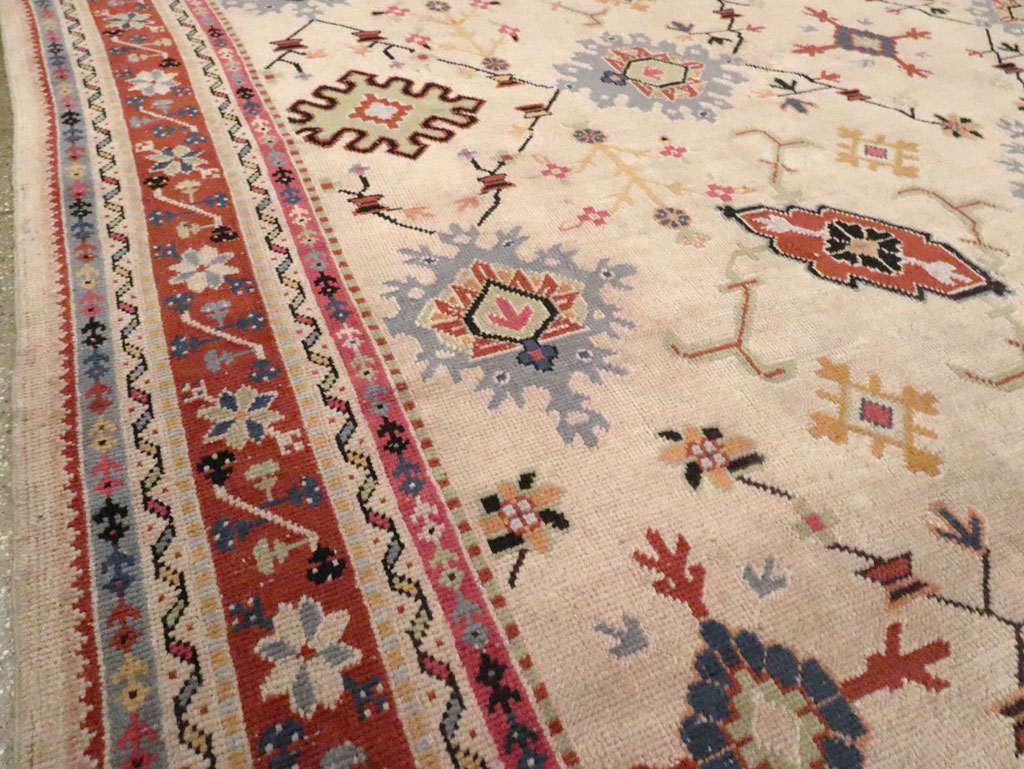 Vintage Turkish Oushak Large Room Size Carpet, No.29254 - Gss