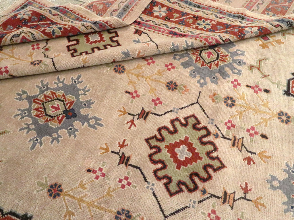 Vintage Turkish Oushak Large Room Size Carpet, No.29254 - Gss