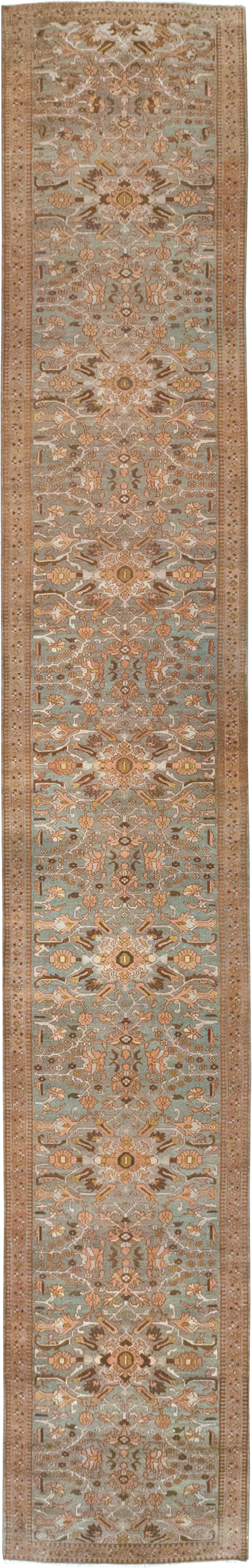 Antique Persian Malayer Long Runner, No.29259 - Gss
