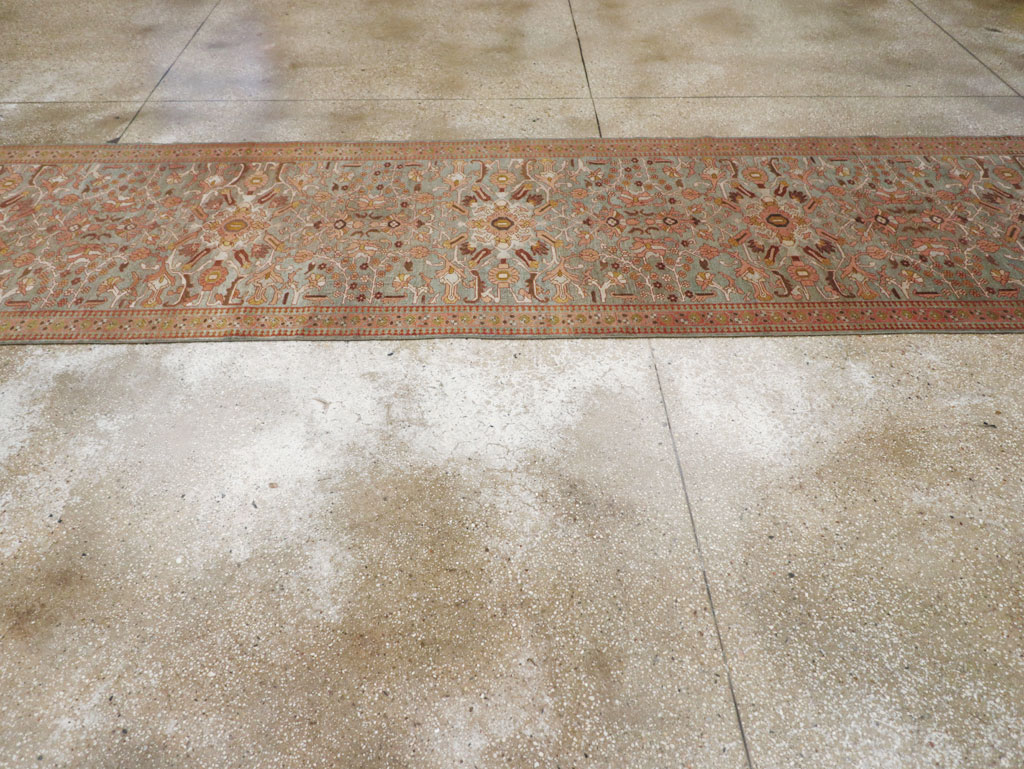 Antique Persian Malayer Long Runner, No.29259 - Gss