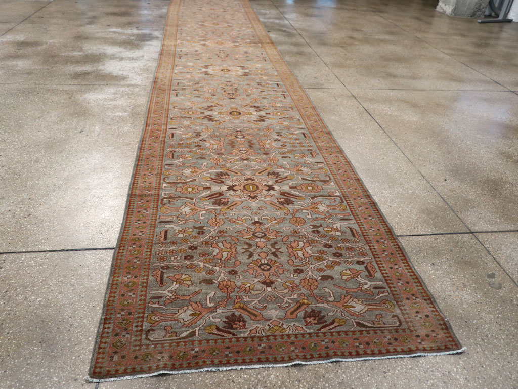 Antique Persian Malayer Long Runner, No.29259 - Gss