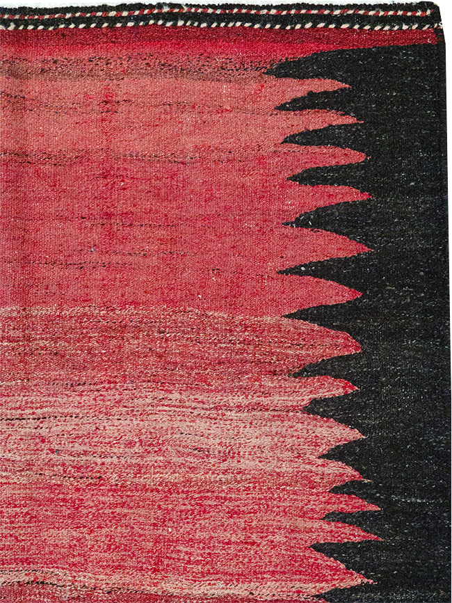 Vintage Persian Flatweave Kilim Accent Rug, No.29285 - Gss