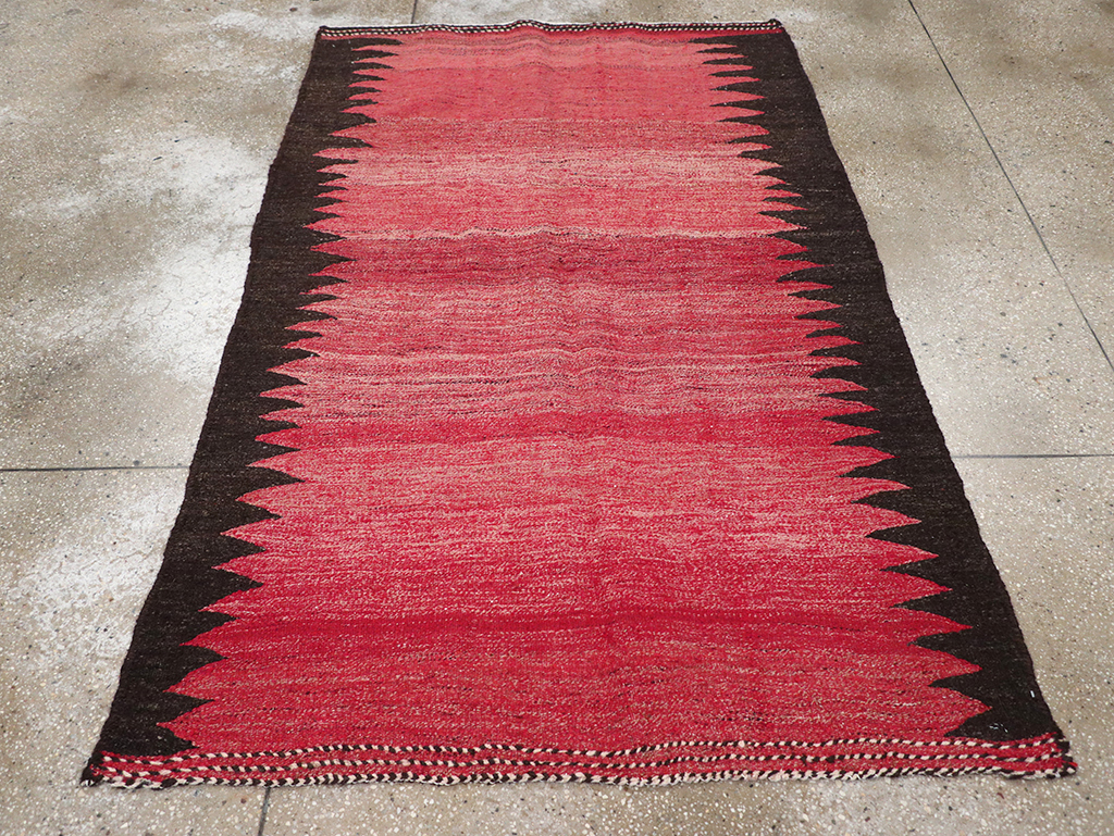 Vintage Persian Flatweave Kilim Accent Rug, No.29285 - Gss