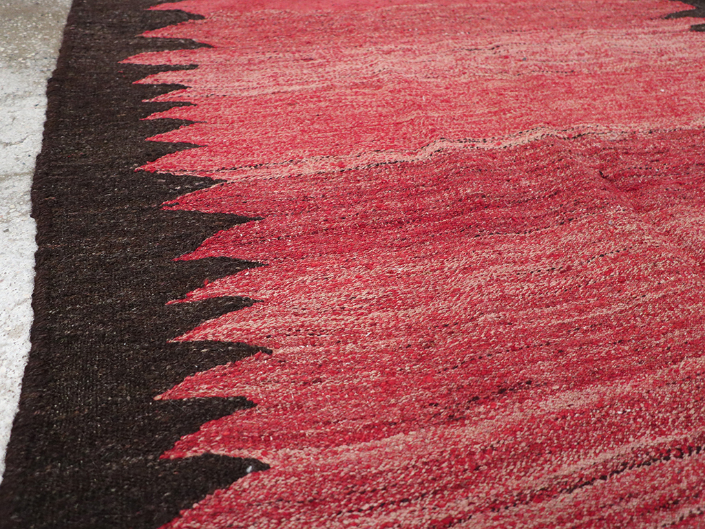 Vintage Persian Flatweave Kilim Accent Rug, No.29285 - Gss