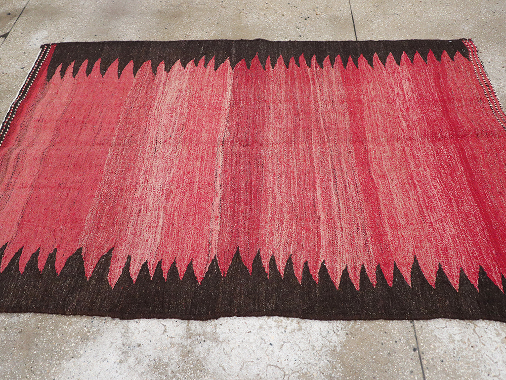 Vintage Persian Flatweave Kilim Accent Rug, No.29285 - Gss