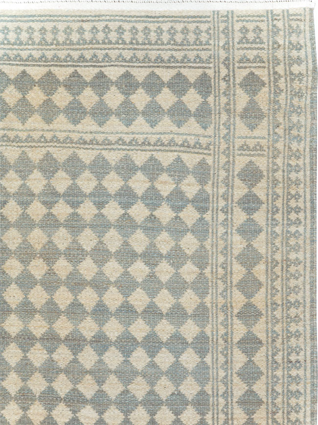Mid-Century Vintage Persian Flatweave, No.29288 - Gss