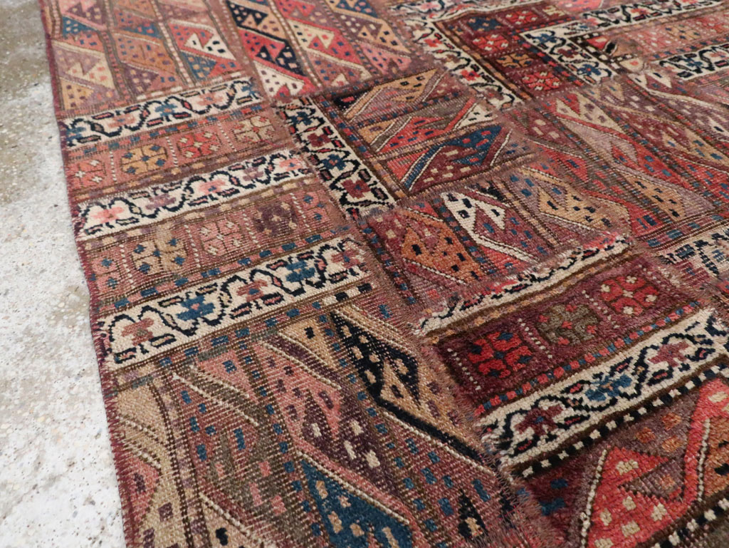 Vintage Persian Patchwork Style Accent Rug, No.29299 - Gss