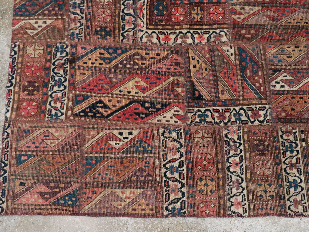 Vintage Persian Patchwork Style Accent Rug, No.29299 - Gss