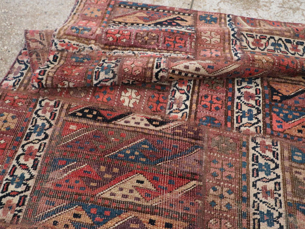 Vintage Persian Patchwork Style Accent Rug, No.29299 - Gss