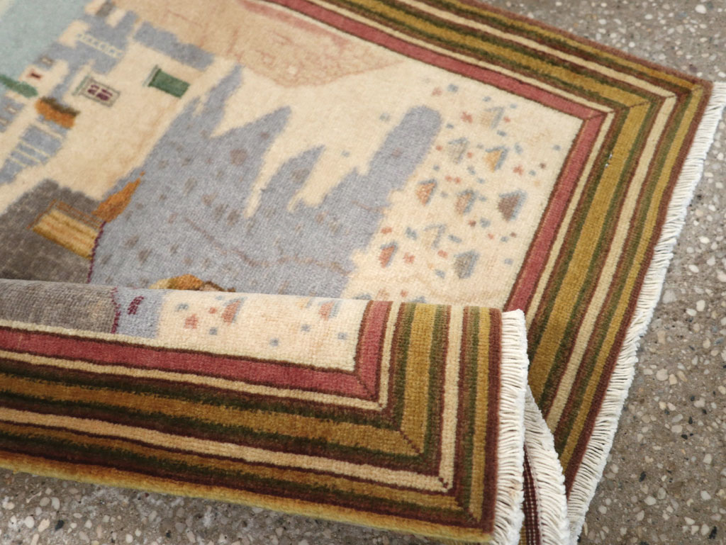 Vintage Persian Tabriz Pictorial Rug (Pair: 1 of 2), No.29300 - Gss