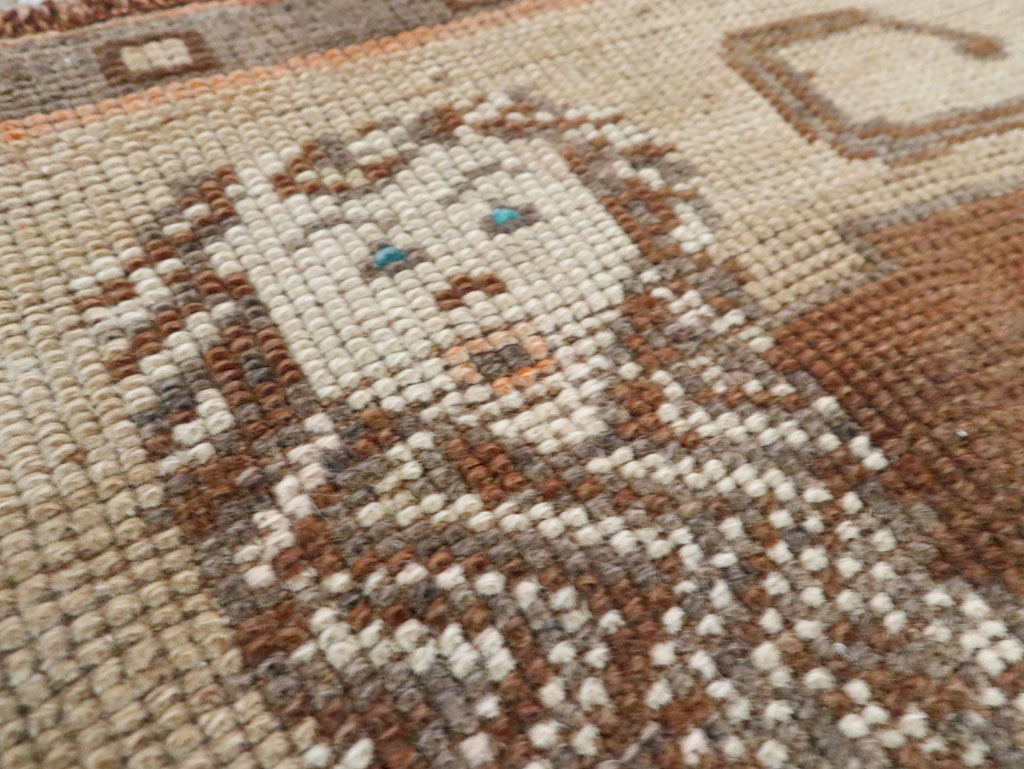 Vintage Turkish Anatolian Pictorial Throw Rug (Pair: 1 of 2), No.29314 - Gss