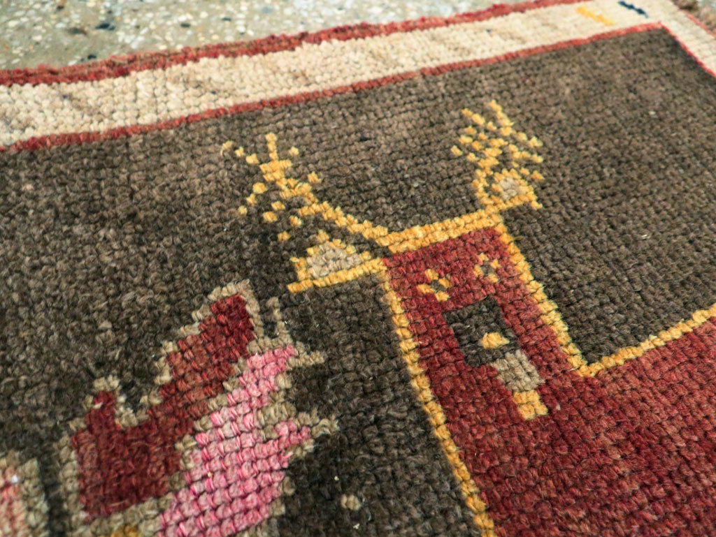 Vintage Anatolian Pictorial Rug, No.29315 - Gss