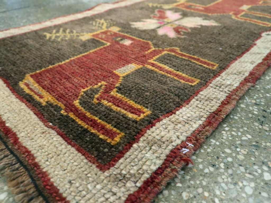 Vintage Anatolian Pictorial Rug, No.29315 - Gss