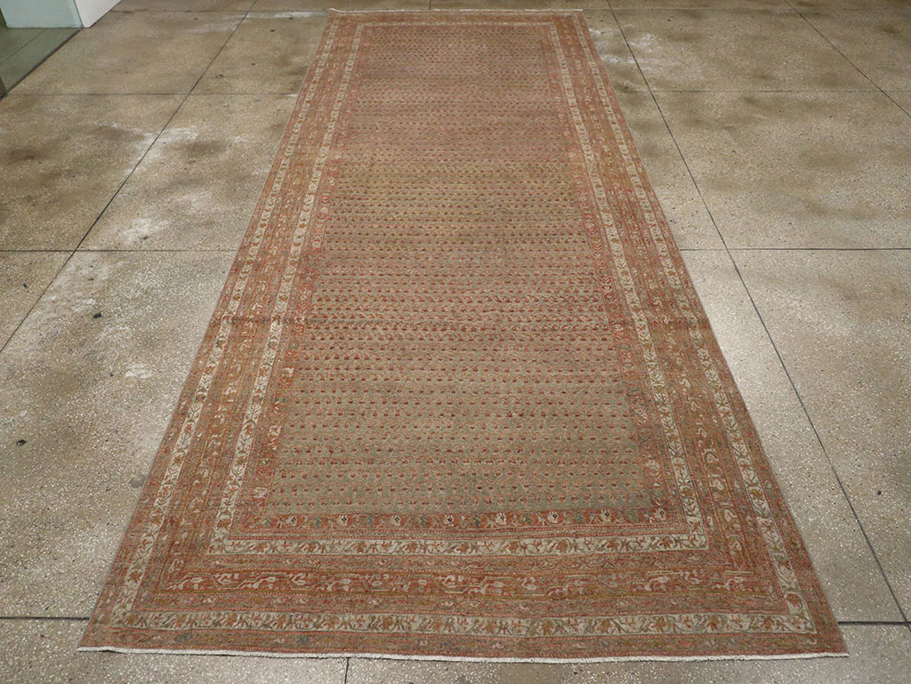 Antique Persian Malayer Long and Narrow Gallery Carpet, No.29334 - Gss