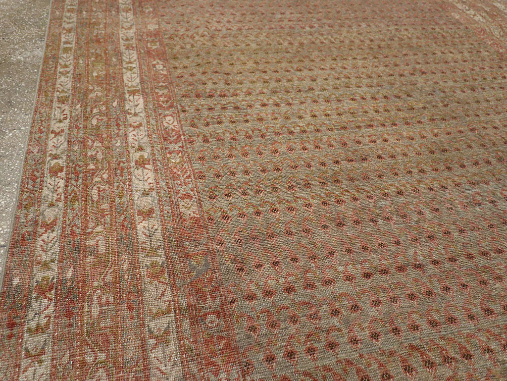 Antique Persian Malayer Long and Narrow Gallery Carpet, No.29334 - Gss