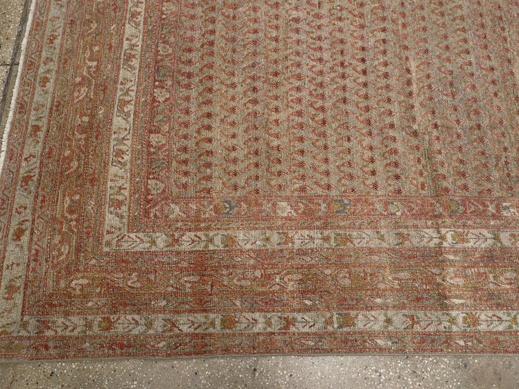 Antique Persian Malayer Long and Narrow Gallery Carpet, No.29334 - Gss