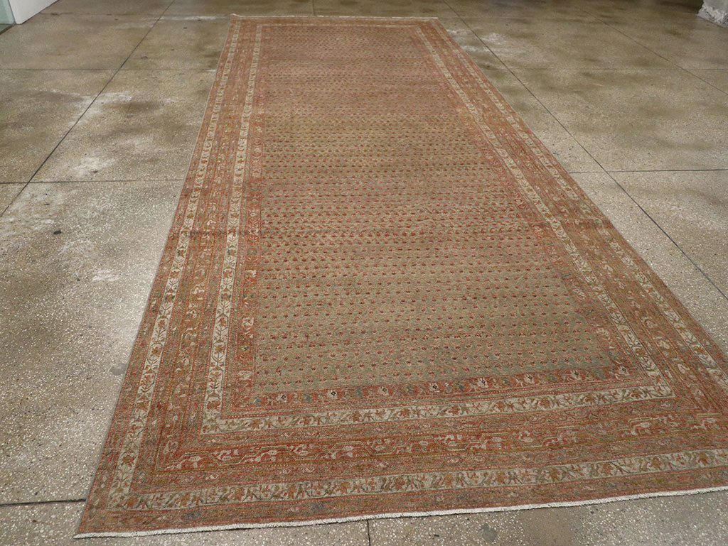 Antique Persian Malayer Long and Narrow Gallery Carpet, No.29334 - Gss