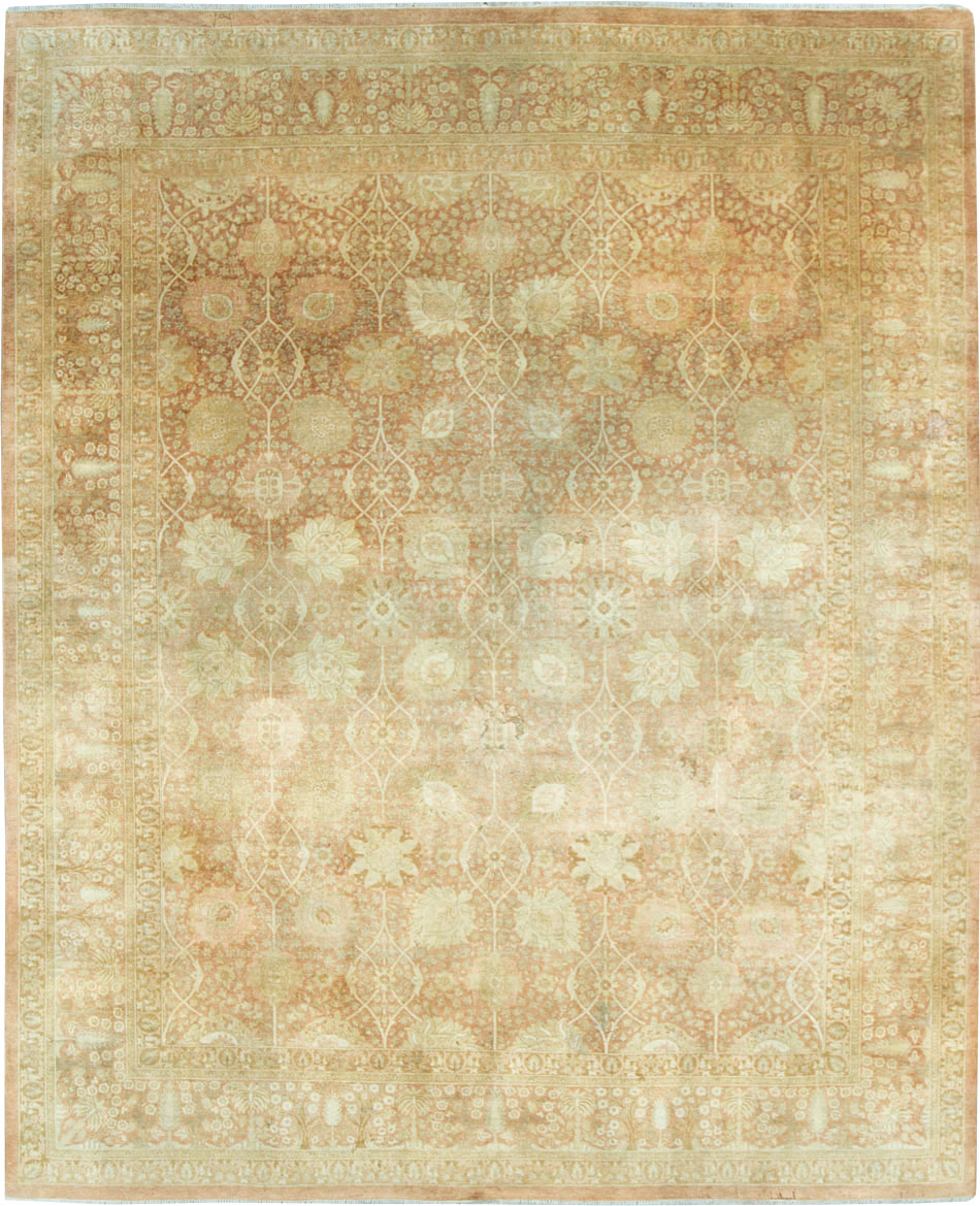 Vintage Persian Tabriz Small Room Size Carpet, No.29335 - Gss