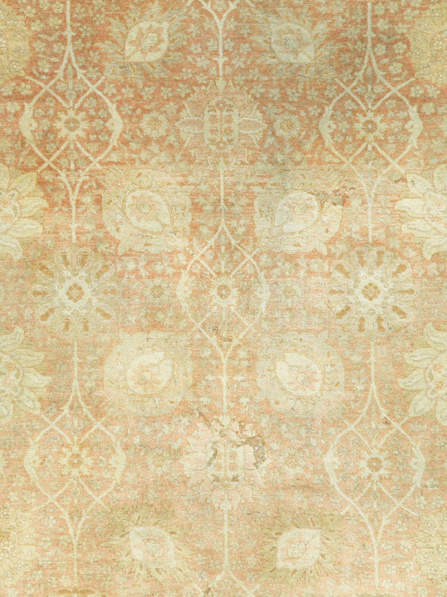 Vintage Persian Tabriz Small Room Size Carpet, No.29335 - Gss