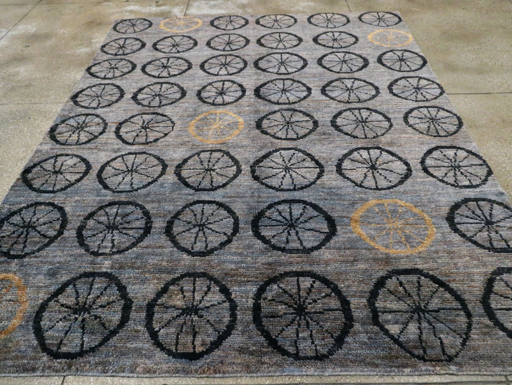 Contemporary Turkish Anatolian Room Size Carpet, No.29337 - Gss