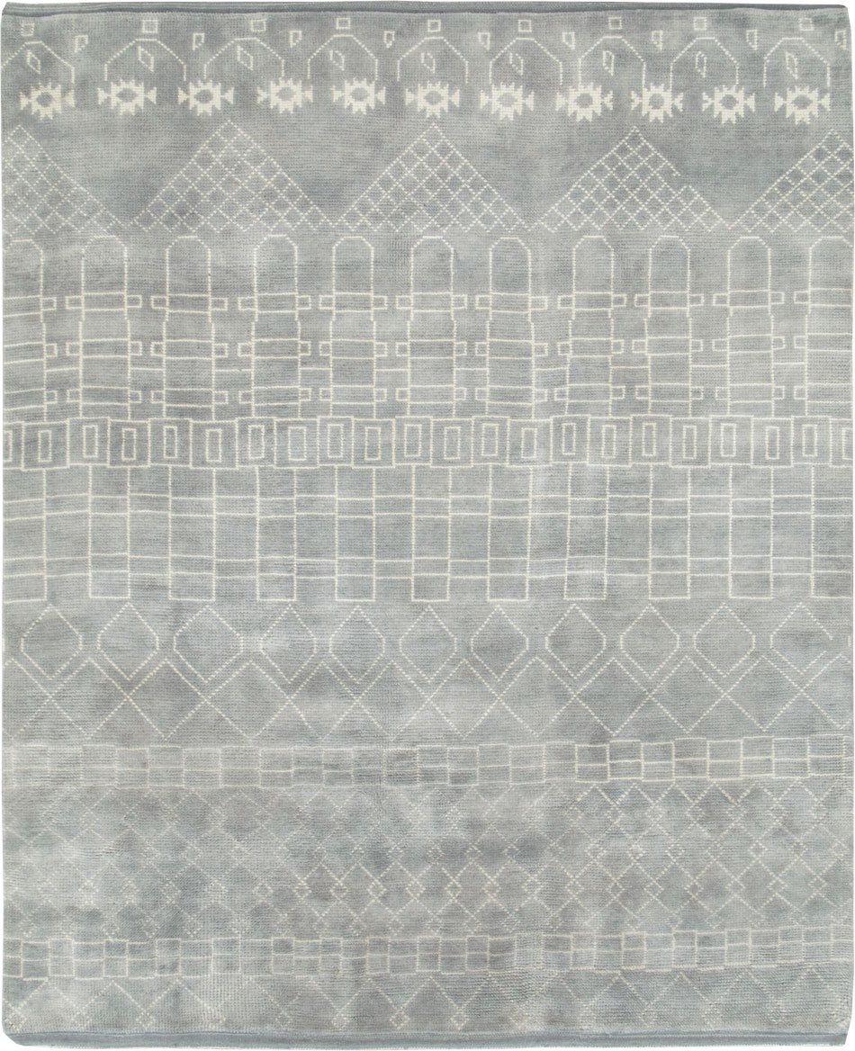 Contemporary Moroccan Room Size Carpet, No.29338 - Gss