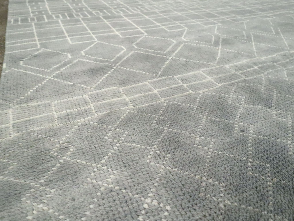 Contemporary Moroccan Room Size Carpet, No.29338 - Gss