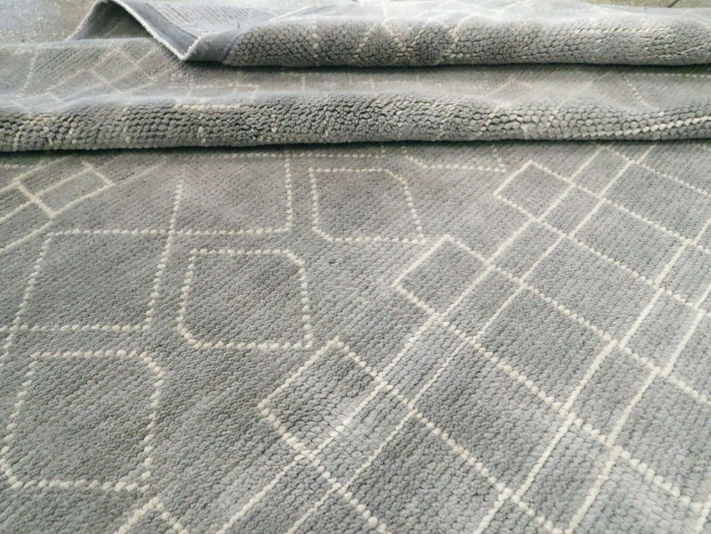 Contemporary Moroccan Room Size Carpet, No.29338 - Gss