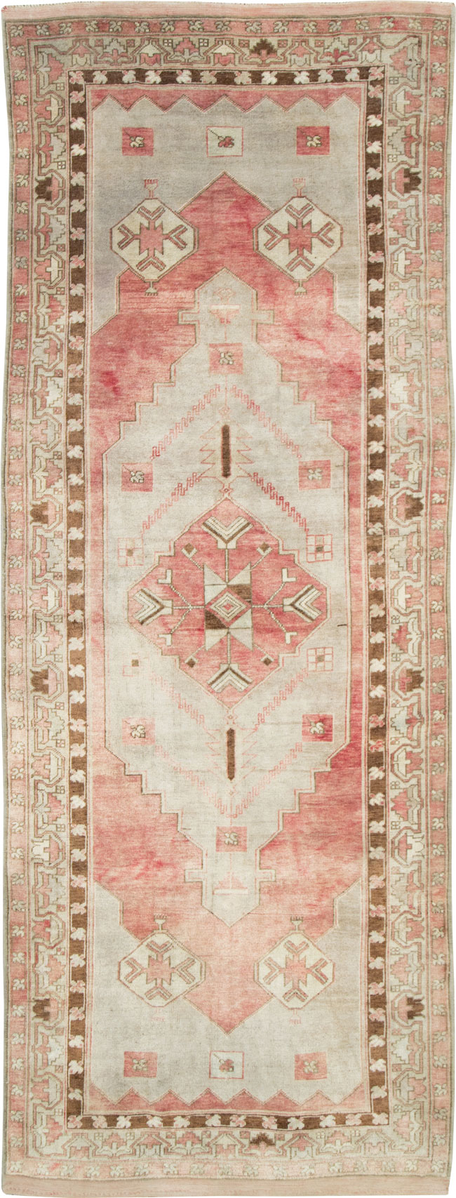 Vintage Turkish Anatolian Wide Gallery Runner, No.29342 - Gss