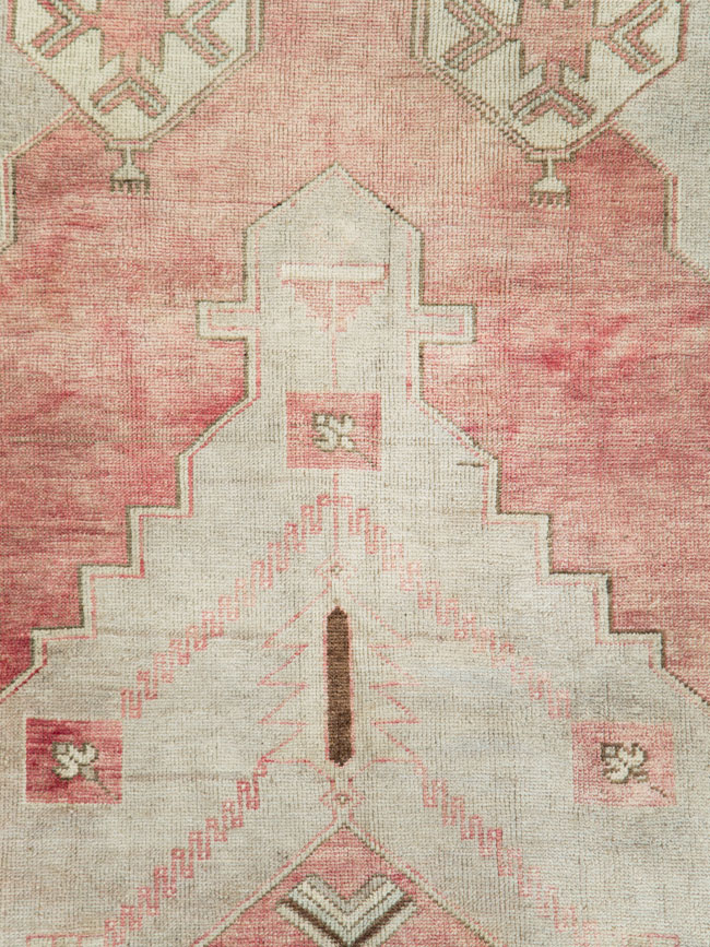 Vintage Turkish Anatolian Wide Gallery Runner, No.29342 - Gss