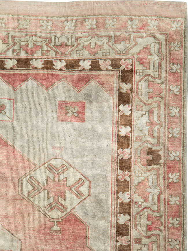 Vintage Turkish Anatolian Wide Gallery Runner, No.29342 - Gss