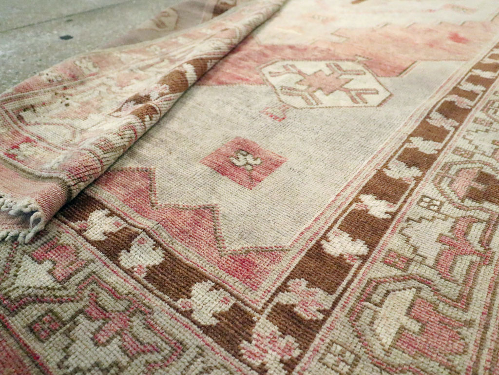 Vintage Turkish Anatolian Wide Gallery Runner, No.29342 - Gss
