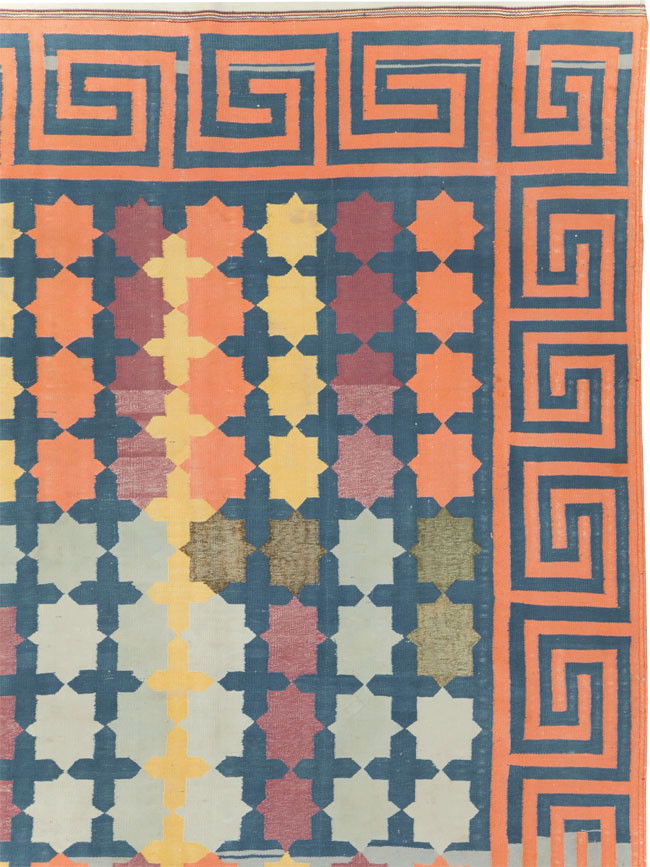 Vintage Indian Dhurrie, No.29351 - Gss