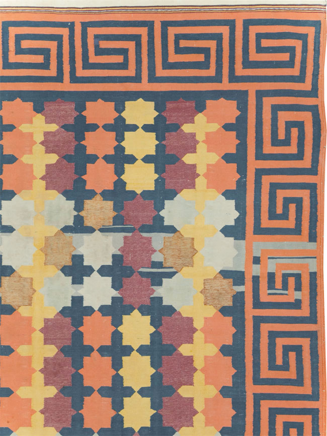 Vintage Indian Dhurrie, No.29351 - Gss