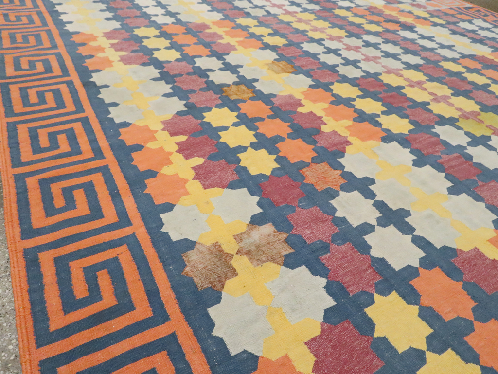 Vintage Indian Dhurrie, No.29351 - Gss