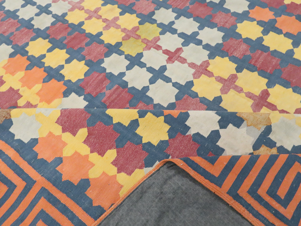 Vintage Indian Dhurrie, No.29351 - Gss