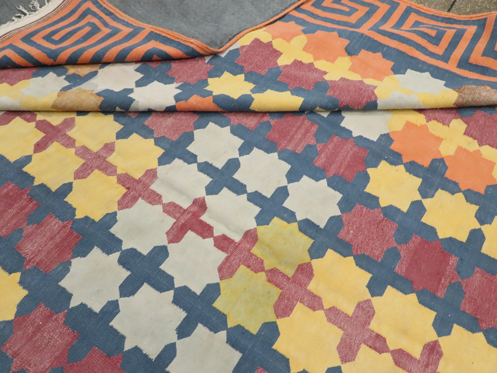 Vintage Indian Dhurrie, No.29351 - Gss